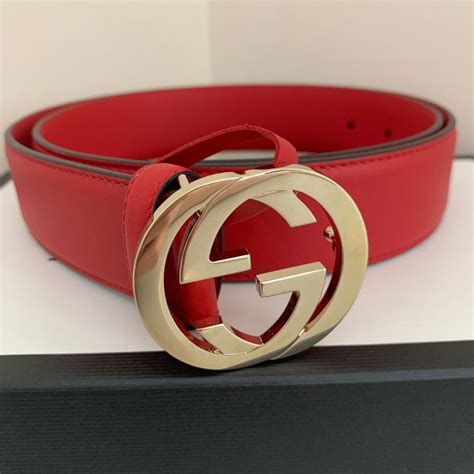 womens red gucci belt|gucci belt red and black.